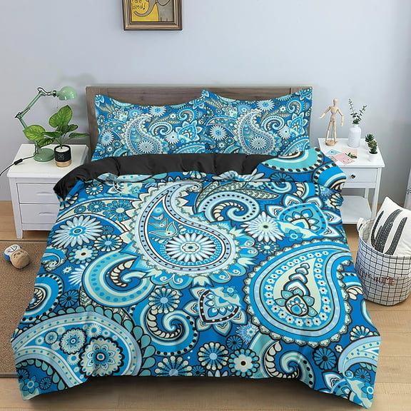 Mandala Duvet Cover Set Bohemian Bedding Set Soft Comforter Cover With 12pcs Pillow Shams Quilt Cove