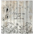 thumbnail image 2 of Dandelion Shower Curtain for Bathroom, Rustic Farmhouse Flower Shower Curtains for Bathtub Country Floral Inspirational Quotes Waterproof Polyester Fabric Shower Curtain with Hooks, 2 of 4