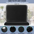 thumbnail image 4 of Gel Seat Cushion for Long Sitting - 1.65inch Double Thick Cooling Egg Cushion for Back, Hip, Sciatica, Coccyx, Tailbone Pain Relief - Office Chair Car Seat Cushion – Wheelchair Cushions, 4 of 5