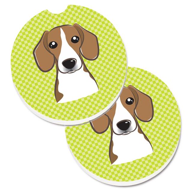Ensemble de Sous-Verres de Voiture à 2 Porte-Gobelets en Damier