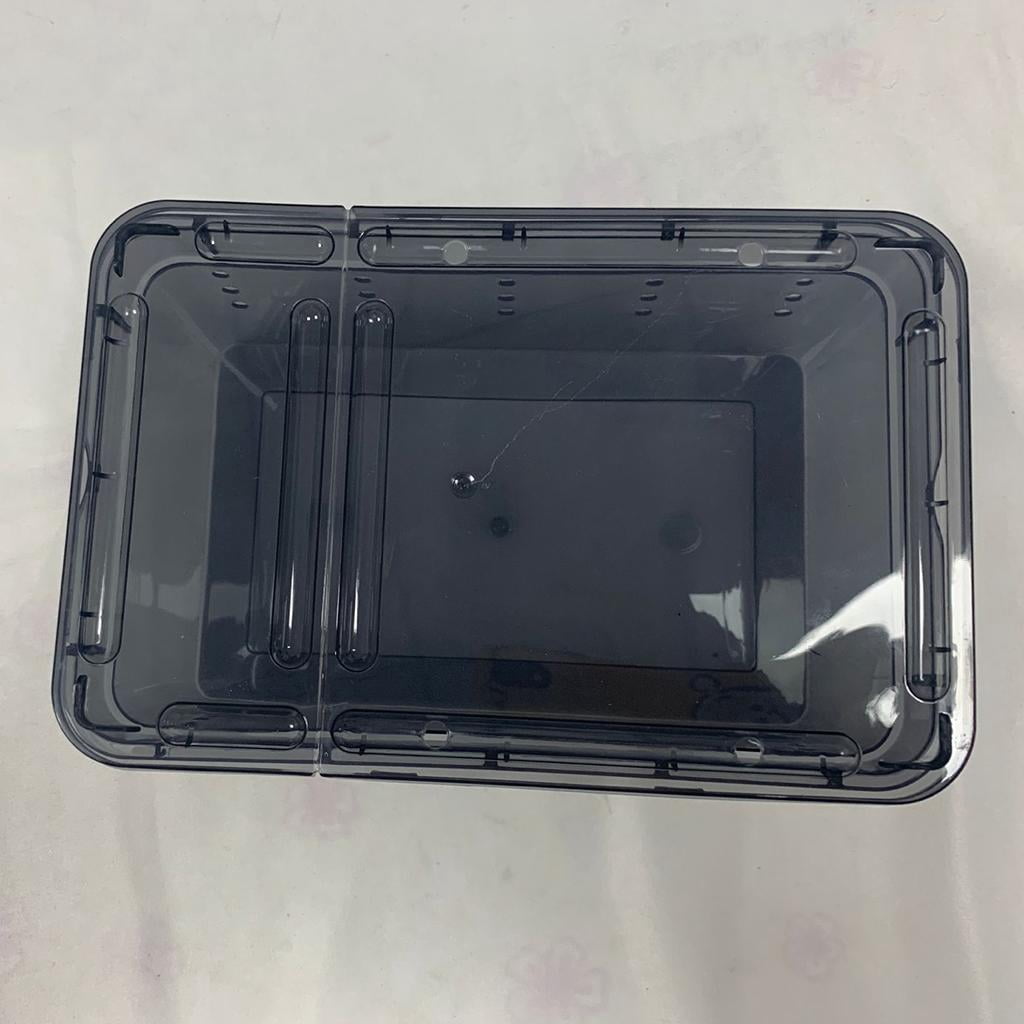 4 Pieces Reptile Box Turtle Nursery Breeding Cage Black