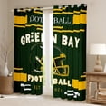 thumbnail image 2 of jejeloiu Boys Ball Game Blackout Curtains Set of 2 (52x84 Each),Green Rugby Helemt Window Curtains,American Football Sport Curtains and Drapes For Kids Teens,Microfiber Bedroom Decor, 2 of 6