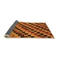 thumbnail image 2 of Ahgly Company Indoor Round Oriental Orange Modern Area Rugs, 4' Round, 2 of 4