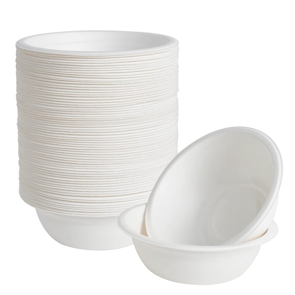 Cuencos de papel desechables EcoliPak 350 ml, 150 unidades, 12 oz