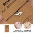 thumbnail image 2 of FESTFENDS Creative Wrist Chain Braided Bracelet Light Brown 1 Set for Best Friends, 2 of 8