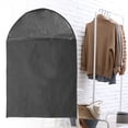 thumbnail image 6 of Unique Bargains 3 Pcs Dustproof Bottom Opening Garment Bag Black 31.5"x23.62", 6 of 6