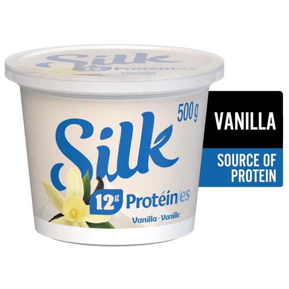 Silk Greek Yogurt, Vanilla, Dairy Free, Silk HP vanilla yog 500g
