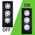 thumbnail image 2 of Pano-Mounts 120mm PC Computer Case Fan 12V 3Pin White Quiet CPU Case Cooling Fan for ITX Mining Rig Rack 3-Pack, 2 of 5