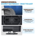 thumbnail image 5 of LazySunsets 3 Pieces Patio Furniture Set, Patio Swivel Rocker Chairs Set of 2, Wicker Outdoor Bistro Set with Rocking Chair, Blue/Gray, 5 of 8