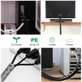 thumbnail image 4 of Funda de gestión de cables, funda de Cable Flexible, organizador de cubierta, ocultador de tubo de Cable para oficina en casa, 4 of 7
