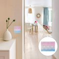thumbnail image 7 of Yayeee Toggle Light Switch Wall Plate 2-Gang 4.56"x4.48" Decorative Outlet Cover, Light Pink Stripes, 7 of 7
