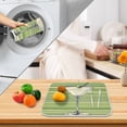 thumbnail image 3 of Yayeee Dish Drying Mat for Kitchen Counter 18" x 24" Microfiber Super Absorbent Coffee Decorative Pad, Green Martini Glass, 3 of 9