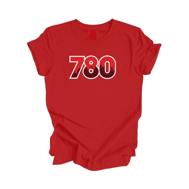 780 Edmonton Alberta Canada Code Régional Skyline de la Ville Cadeau - T-Shirt Unisexe - Inspired X