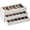 Beige, variant on Lolalet 12 Slots 2-Layer Sunglasses Organizer Box with Transparent Glass Lid for Eyewear Eyeglass -Black