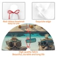 thumbnail image 4 of Sikiie Desert Monkeys Drive 30-48 inches {designName} Print Christmas Tree Skirt Snowman Xmas Tree Skirt with Edge Christmas Decorations for Holiday Party-36", 4 of 7