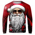 thumbnail image 4 of MIASHUI Chandail à Col Rond pour Garçons avec Père Noël pour un Style de Rue Décontracté au Quotidien Chaleur Hivernale Idéal pour Enfants Rouge, 7-8 Ans, 4 of 4