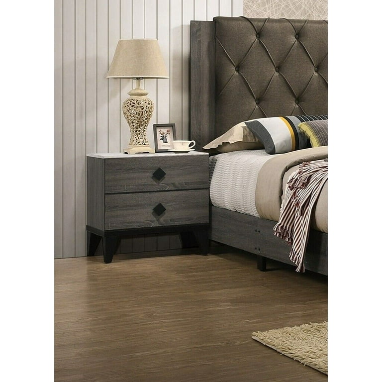 dresser to match grey upholstered bed Will an upholstered bed frame match this dresser set?