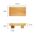 thumbnail image 2 of Excellante 8 1/2" x 4 3/4" x 2 1/4" wood sushi plate small, comes in each, 2 of 2
