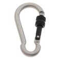 thumbnail image 2 of Mosquetón funciones en apariencia de para acampar, mosquetón, gancho de bloqueo con tornillo, dispositivo de utilidad portátil para exteriores gris-plata, 2 of 7
