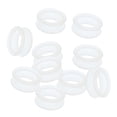 thumbnail image 2 of 10x Tijeras de Peluquería de Peluquero Macarena Inserciones de anillos de dedo 2.2 x 1.1cm Blanco, 2 of 8