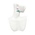 thumbnail image 2 of Delight Jewelry Acrylic 1.25" Teal Cheer Megaphone Silver tone Infinity French Earrings, 2 of 4