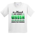thumbnail image 3 of Inktastic In March We Wear Green Cerebral Palsy Awareness Youth T-Shirt, 3 of 5