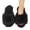B Black, variant on Wovix Women's Furry Slippers Open Toe Fuzzy Slippers Memory Foam Fluffy House Sandal Comfy Home Shoes