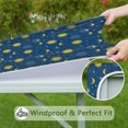 thumbnail image 6 of Blue Sun Moon Star Pattern Square Fitted Tablecloth with Elastic Edge,Square Table Cover,Washable Elastic Table Cover for Home Kitchen Party Decor 34"x34", 6 of 6