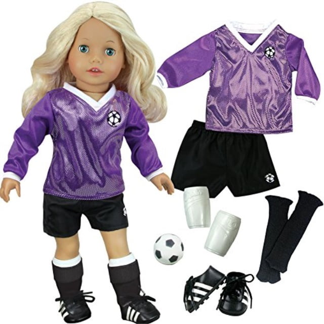 american girl doll soccer set