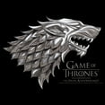 thumbnail image 2 of Men's Game of Thrones Iron Anniversary Stark Metal Direwolf Crest  Graphic Tee Black Small, 2 of 5