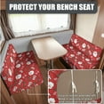 thumbnail image 4 of FOR U DESIGNS Santa Claus Socks Holly Print 3 Pcs RV Dinette Cushion Covers Non-Slip Camper Seat Covers Dinette Booth Sofa Sofa Slipover Pillowcase Christmas Decor for Travel Trailer Couch, 4 of 8