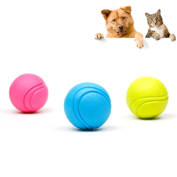 BESTOYARD Soft Dog Toy Pet Toy Ball Rubber Teeth Play 1Pack