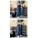 thumbnail image 2 of Pantalones de pana para hombre con estampado completo High Street Hooligan Ins pantalones casuales pantalones de campana holgados de moda estilo de Hong Kong, 2 of 5