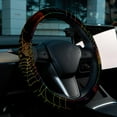 thumbnail image 6 of Spider Web Car Wheel Cover, Steering Wheel Covers - 14.5 Inch, Printing, PVC Leather, Auto Accessories, 6 of 6