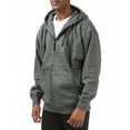 thumbnail image 4 of Pro Club Men's Comfort Relaxed Fit Zip Up Hoodie with Front Pockets - Charcoal - XXL, 4 of 4