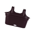 thumbnail image 1 of LOVIVER Balcony Railing Hanging Planter Flowerpot for Indoor Outdoor Porch Farmhouse Dark Brown, 1 of 8