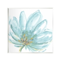 Stupell Industries Pale Blue Blossom Botanical & Floral Painting Unframed Art Print Wall Art, 12 x 12