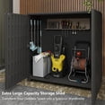 thumbnail image 6 of Indoor Outdoor Plastic Storage Cabinet 34"x15" ", Outdoor Storage Shed for Living Room, Hallway, Balcony, Garage, 6 of 7