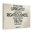 thumbnail image 4 of Scripture Walls Psalm 15:2-3 Righteousness Scripture Bible Verse Canvas Christian Wall Art Ready to Hang Unframed, 4 of 7