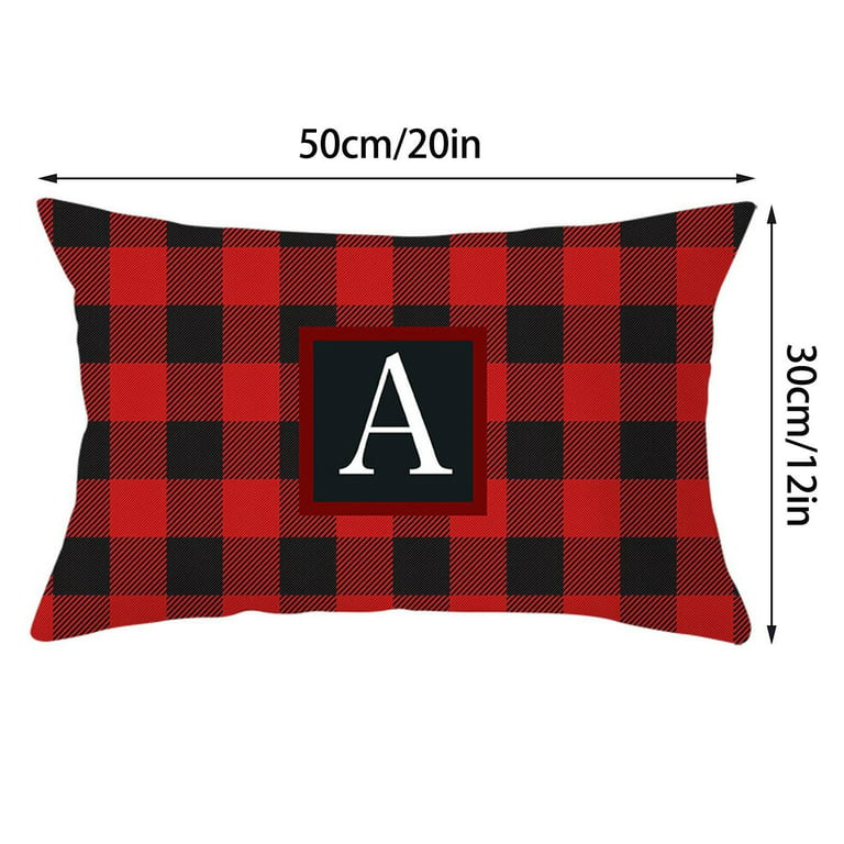 Buffalo Check Plaid Square Cushion Cover, Zipper Single-sided Printed  Pillowcase, Home Decor, Room Decor, Living Decor, Bedroom Decor, Car Decor  (pillow Core Is Not Included) - Temu