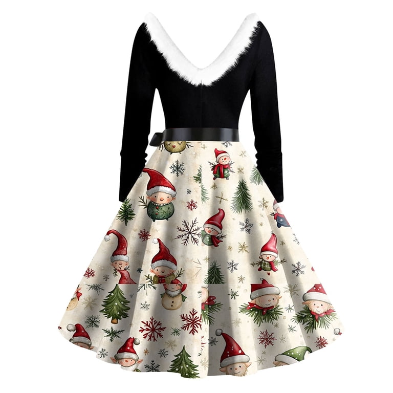 white christmas dresses Christmas Jumble - Jojo Dress (XS main image 0