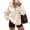 Khaki #024, variant on Womens Oversized Quarter Zip Hoodies,Comfy Long Sleeve Sweatshirts,Casual Loose Fit Fall Fashion Clothes For Daily,Workout & Travel 3XL