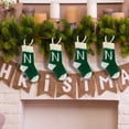 thumbnail image 5 of Hwkond Hanging Christmas Stockings Woolen Letter Christmas Stocking Ornament Christmas Stocking Ornament Letter Candy Stocking Ornament on Clearance, 5 of 6