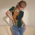 thumbnail image 5 of Saiise Scooby-Doo R Women's Bodysuits Crew Neck Round Neck Short Sleeves Slim Fit Casual Basic Extender Bodysuit Daily Jumpsuit T Shirts, 5 of 7