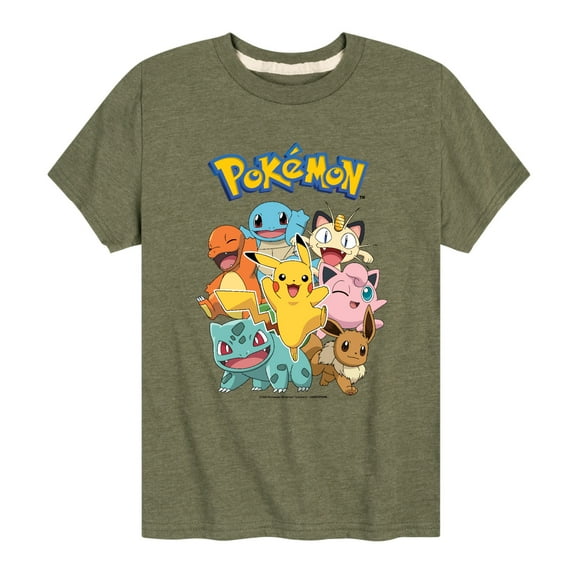 Pokémon - Pikachu and Friends - Youth Short Sleeve Graphic T- Shirt