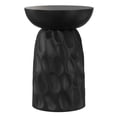 thumbnail image 3 of Boyd 13" WD Solid Mango Contemporary V-Chisel Accent Table in Black & Assembled, 3 of 10