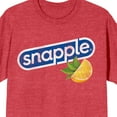 thumbnail image 2 of Snapple Logo Lemon and Tea Women's Red Heather Graphic Tee-XXL, 2 of 3