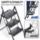 thumbnail image 5 of Escalera plegable de 3 peldaños KINGRACK, portátil, resistente, 500 libras, 5 of 7