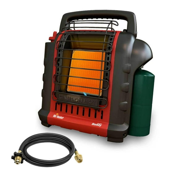 Mr. Heater F232000 Portable Buddy Heater with 10-Feet Propane Hose Assembly