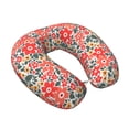 thumbnail image 2 of Salouo Small Coral Red Flowers for Memory Foam Travel Pillow,Versatile U-Shaped Pillows Memory Foam Cervical Neck Pillow Soft Washable Cover for Home Office Camping Travelling, 2 of 8